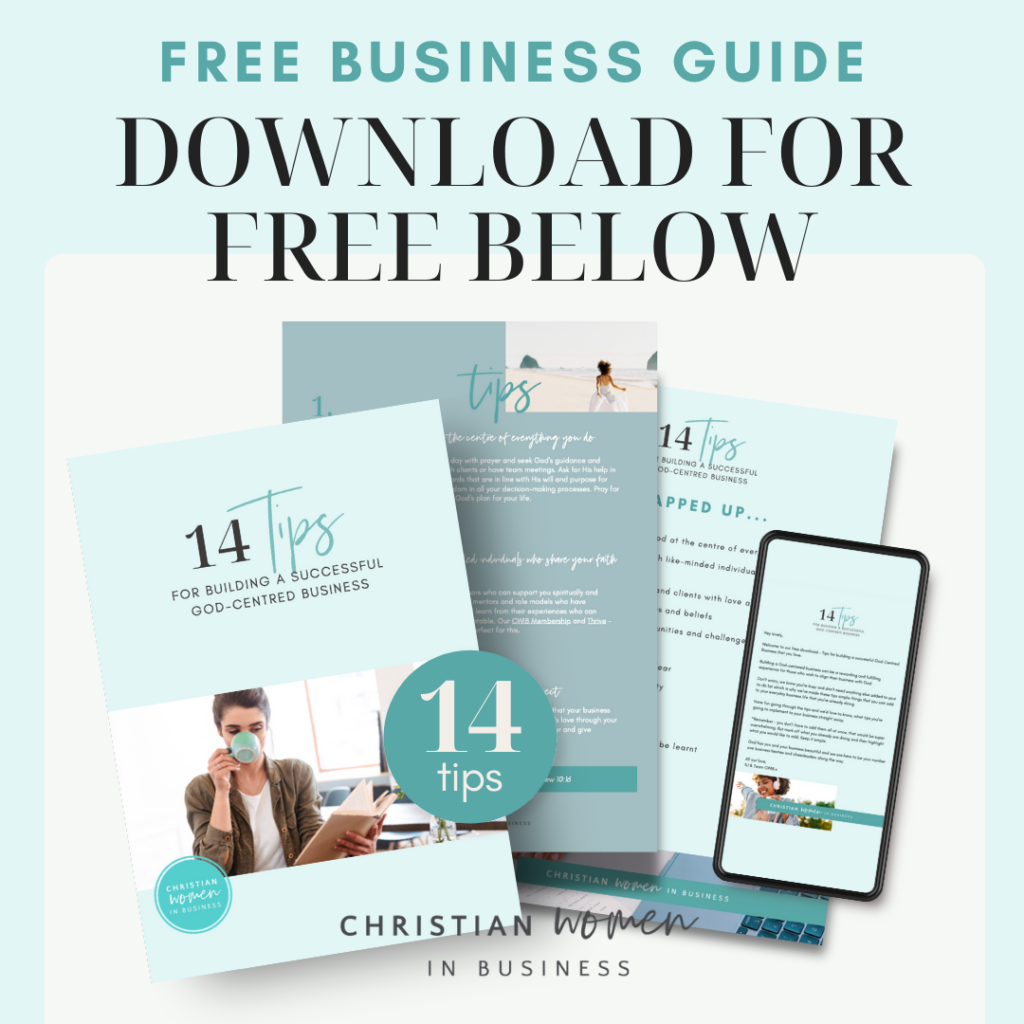 14 tips to build a God centred business that you love